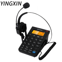 盈信(YINGXIN)298耳麦电话机 话务员座机 呼叫中心 电脑录音 客服耳机 黑色