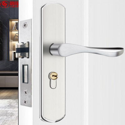 室内门锁卧室房门锁木门锁304不锈钢可调节孔距房间门锁