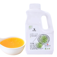 企购优品 柠檬汁青柠汁奶茶店饮料浓浆橙汁水蜜桃草莓汁 水蜜桃汁2L/桶