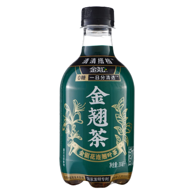 金翘(JinQiao)金翘茶金银花连翘叶组合套装 350ml*12瓶.