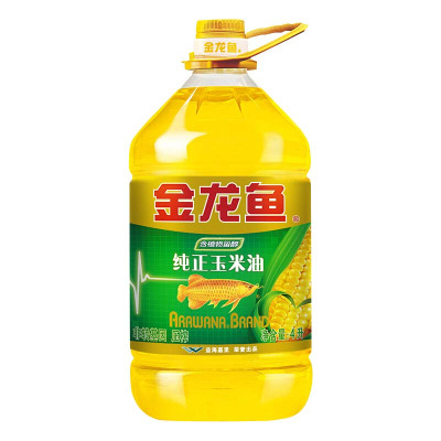 金龙鱼 食用油非转基因 压榨 一级 纯正玉米油4L(新老包装随机发货)