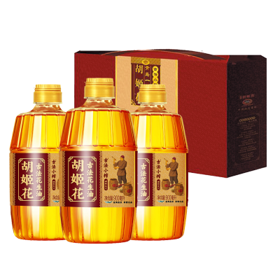 胡姬花古法小榨花生油礼盒(900ml*3)