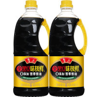 鲁花全黑豆酱香味极鲜酱油1L(2瓶装)
