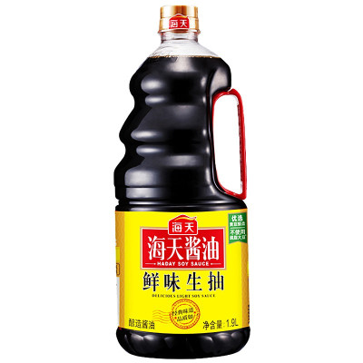 海天-鲜味生抽1.9L大桶家用酿造酱油炒菜提鲜凉拌点蘸调味品