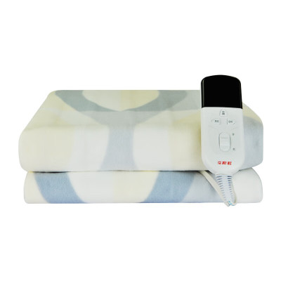 彩虹1311A全线路安全保护调温电热毯(单人)舒适绒1.6米*1米,花色随机