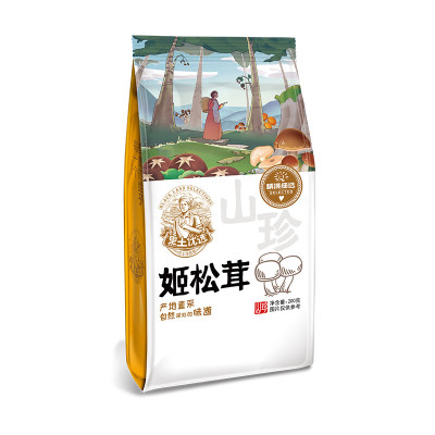 黑土优选 姬松茸 松茸干货东北特产巴西蘑菇200g