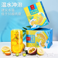 忆江南 养生茶 金桔柠檬百香果茶105g/盒*12盒/箱