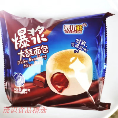 辰小鲜爆浆大鼓面包巧克力味100g