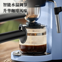 小熊(bear)咖啡机 家用全半自动意式小型打奶泡咖啡机5Bar泵压式高压萃取 生椰拿铁 美式咖啡 KFJ-A02N1