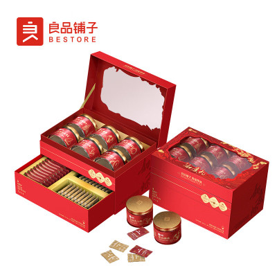 良品铺子坚果礼盒高蛋白系列-良品如意礼1017.6g(双层罐装)