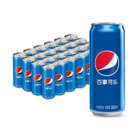 企采严选 百事可乐 碳酸汽水饮料330ml*24听 细长罐 Pepsi 新老包装随机发