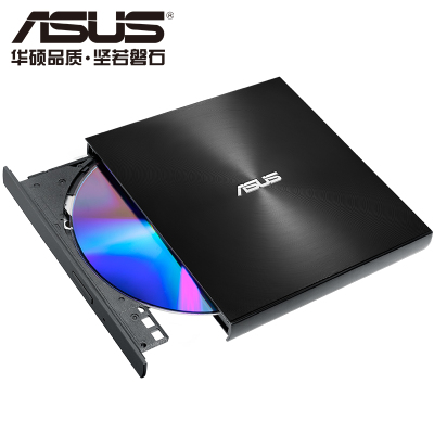 华硕 ASUS SDRW-08U9M-U 8倍速 外置DVD刻录机 移动光驱 支持USB/Type-C接口黑色