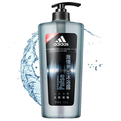 阿迪达斯 Adidas 激情 沁凉薄荷沐浴露 600ml