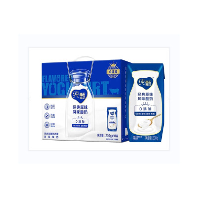 特仑苏低脂纯牛奶(250ml×12)+纯甄风味酸牛奶利乐钻200g×10盒+天福号熟食礼盒A款1650g(非清真)