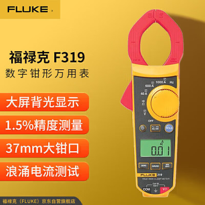 福禄克(FLUKE)F319 真有效值交直流数字钳形表 数字多用表 电流表万能表 1000A