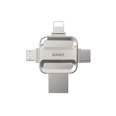 忆捷(EAGET)I71-32G USB3.0 Lightning Type-C MicroUSB口 通用四接口存储U盘