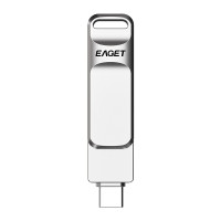 忆捷(EAGET)CF20 手机U盘Type-C USB3.0 双接口手机电脑车载旋转优盘 128GB(个)