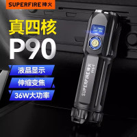 神火(SupFire)F15-T变焦36瓦超强光手电筒P90大功率可充电超亮远射26650迷你便携小巧户外灯 F15-T