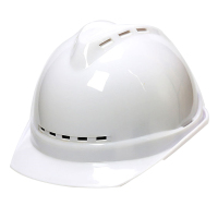 加厚安全帽工地施工男领导建筑工程电力头盔白色三面加厚透气 定制logo印字