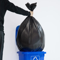 企采严选加厚商用垃圾袋大号废纸篓袋垃圾桶袋塑料袋110*80cm,3208 1卷-10个装