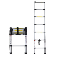 飞斯腾(Festen)FS-TZD38 铝合金单面竹节梯伸缩梯 直梯高度:3.8米