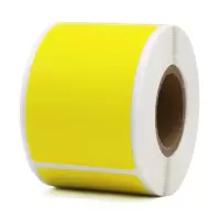 佰纳瑞(BAINARUI) BNR-B039 打印标签纸颜色:黄色 尺寸:38mm*60mm 单位:250片/卷