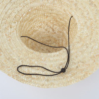 企采严选 夏季农民草帽 大沿麦秆草编帽 直径约38cm