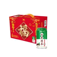 统一仙草凉茶饮品凉茶新粒亮植物夏日降火茶饮料310毫升*12罐