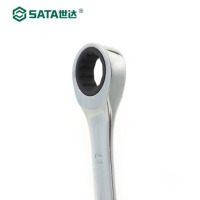 世达(SATA)全抛光铬钒钢棘轮扳手开口两用快扳5.5M-25MM 43601-43619 全抛光开口快扳 43614(