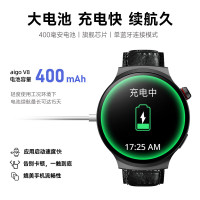 爱国者(aigo)智能手表V8旗舰版男女通用款健康监测血压心率多功能通话圆盘运动手表 黑色