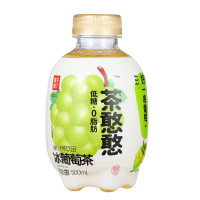 果子熟了 低糖0脂肪果汁茶饮料 茶憨憨冰葡萄味 500mL*12瓶