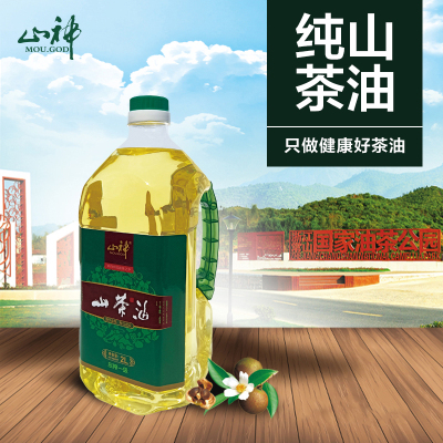 山神山茶油煎炸均宜食用油压榨山茶油2L*1瓶