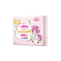 七度空间 6QSC6105+2QSC6205+QSC6804+QDBN618纯棉卫生巾日用夜用护垫62片组合装