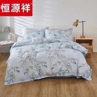 恒源祥HYX190TJ春日信笺全棉印花四件套被套:200x230cm床单:250x245cm枕套:48x74cm*2