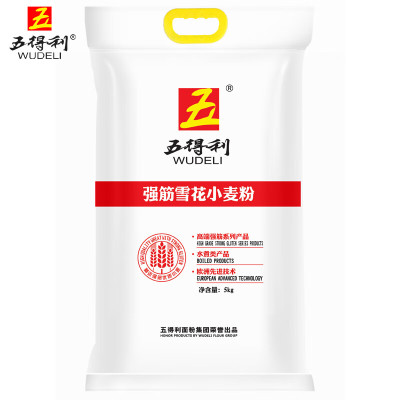 五得利(WUDELI)强筋雪花小麦粉5kg