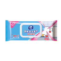 维达VW4001厨房湿纸巾 强力去油污60片大包