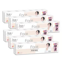 洁柔手帕纸Face百花香味加厚4层可湿水面巾纸餐巾纸大包纸巾随身装JM036-05 12包/条 3条装