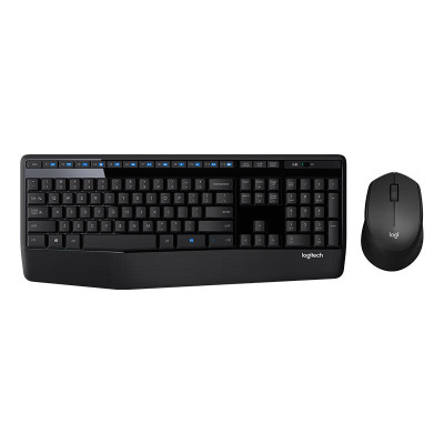 罗技(Logitech)MK345 无线办公键鼠套装 (MK346P造型)全尺寸带手托