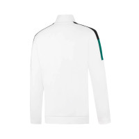 李宁开衫无帽男女款轻便舒适简约宽松套装 黑色