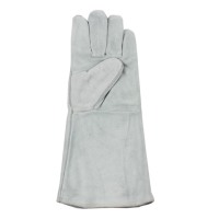 君御7231牛二层皮加厚加长电焊手套40CM耐高温隔热手套柔软舒适掌心加固耐磨劳保手套 1双