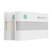 最生活 A-1180毛巾.国民系列(蓝/粉/灰/米色)34*72cm(2条)
