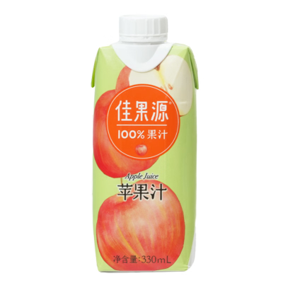 佳果源苹果汁 330ml*12瓶/箱