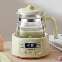 小熊(Bear)恒温水壶婴儿恒温壶调奶器温奶器暖奶家用冲奶粉电热水壶 1.2L 小夜灯/316不锈钢TNQ-D12W7