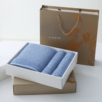 金号 毛巾GA1311+ 浴巾GA3311提缎纯棉线毛巾/浴巾三件套