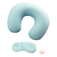 艺色ES-L407旅行舒适充气枕三件套麻灰