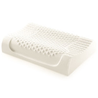 佳奥 颗粒按摩款乳胶枕 小低枕 J13B17AW2白色