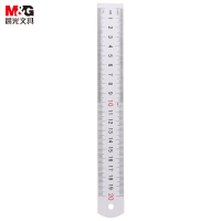 晨光(M&G)文具20cm铝合金直尺 测量绘图刻度尺子 双向刻度尺 办公用品 开学文具ARL96026考公考研
