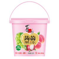 喜之郎蒟蒻果冻20克x26包共520克一大桶 休闲儿童零食大礼包