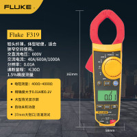 福禄克(FLUKE)F319 钳形万用表 多用表 电流表万能表 钳表仪器仪表 1年维保