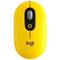 罗技(Logitech) 时尚系列 POP MOUSE无线鼠标 蓝牙鼠标 办公鼠标(热力黄)